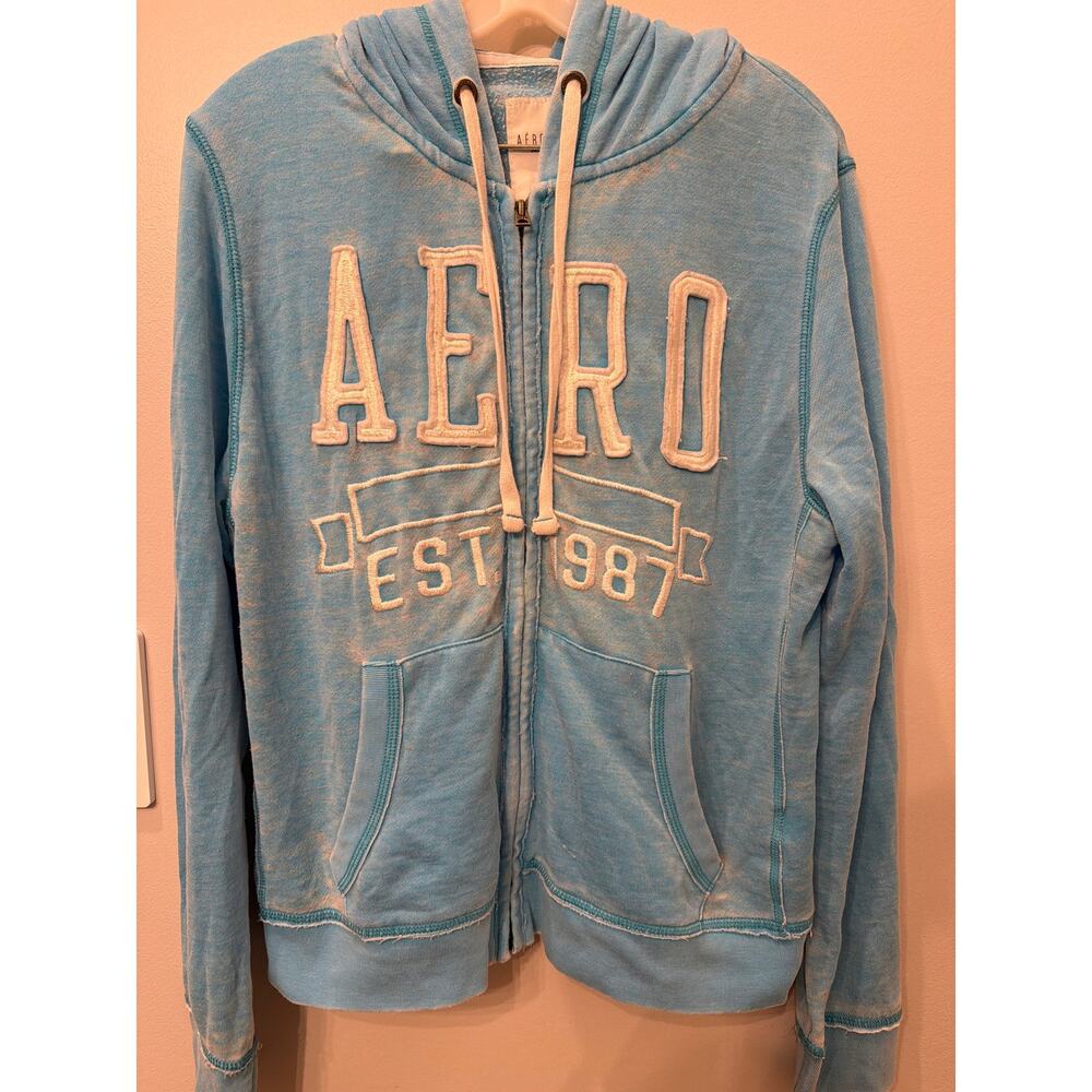 Aeropostale glitter embroidery hoodie